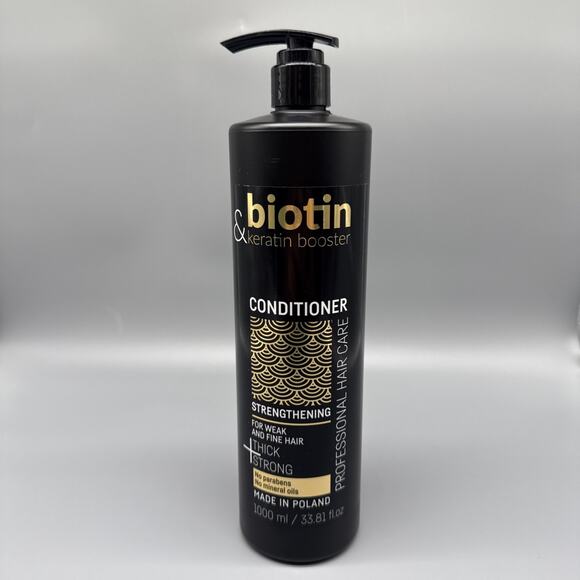 Biotin Keratin Booster Conditioner 33.8oz Made in Poland Strengthening - Picture 1 of 6